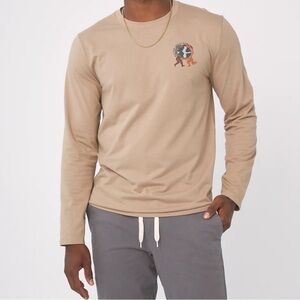Men's Tan Long Sleeve Shirt
